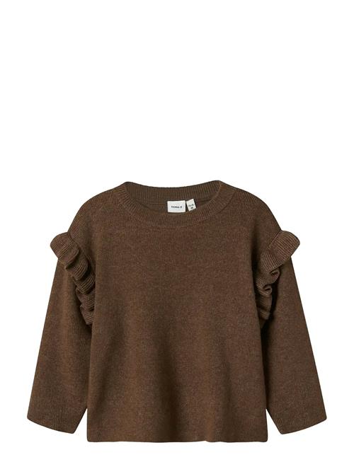 Nmfnalia Ls Knit Name It Brown