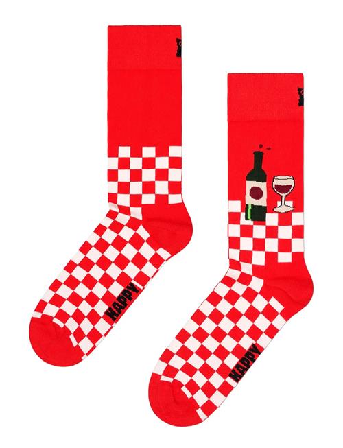 Wine And Dine Sock Happy Socks Red