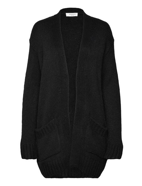 Rwtulip Wool Blend Long Knit Cardig Rosemunde Black
