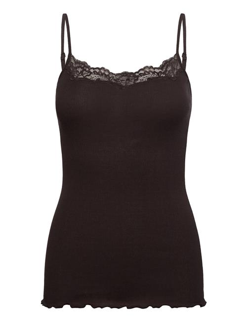 Rwbernadine Organic Sl Strap Lace T Rosemunde Brown