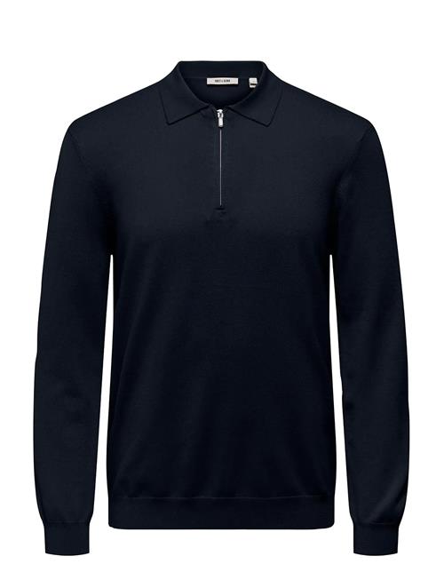 Onswyler Life Reg 14 Half Zip Polo Knit ONLY & SONS Navy