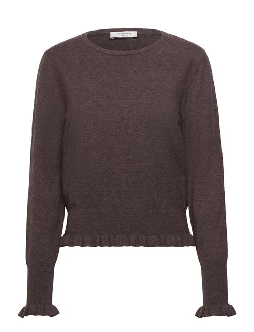Rwdahlia Ls O-Neck Pullover Rosemunde Brown