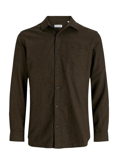 Jack & Jones Jjeclassic Melange Shirt L/S Noos Jack & J S Brown