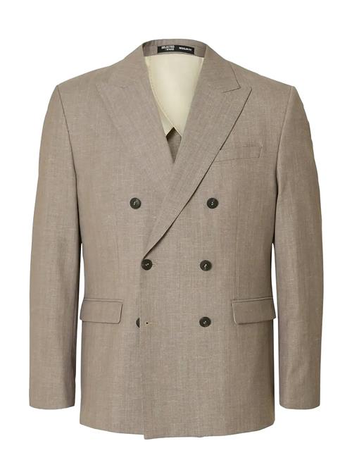 Slhreg-Tyler Wool Blend Db Blz Selected Beige