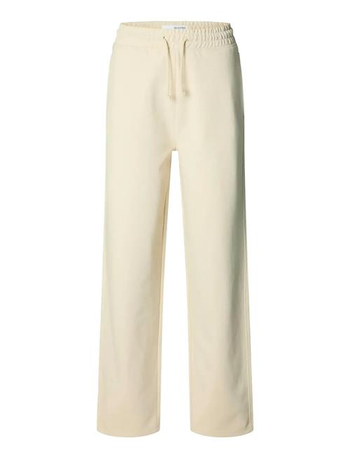 Slfluka Hw Sweatpants Noos Selected Cream