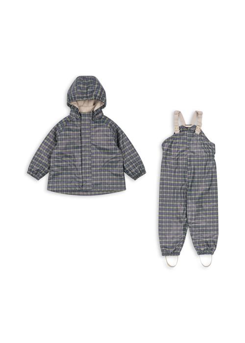 Konges Sløjd Rainy Palme Set Laurel Blue Check Rainy Palme Set Laurel Blue Check 2Y  Blå  2 år  mand