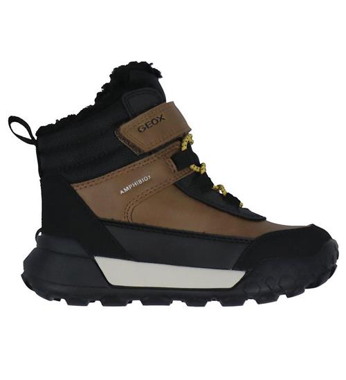 Geox Vinterstøvler - J Trekkyup B ABX - Lt Brown/Sort