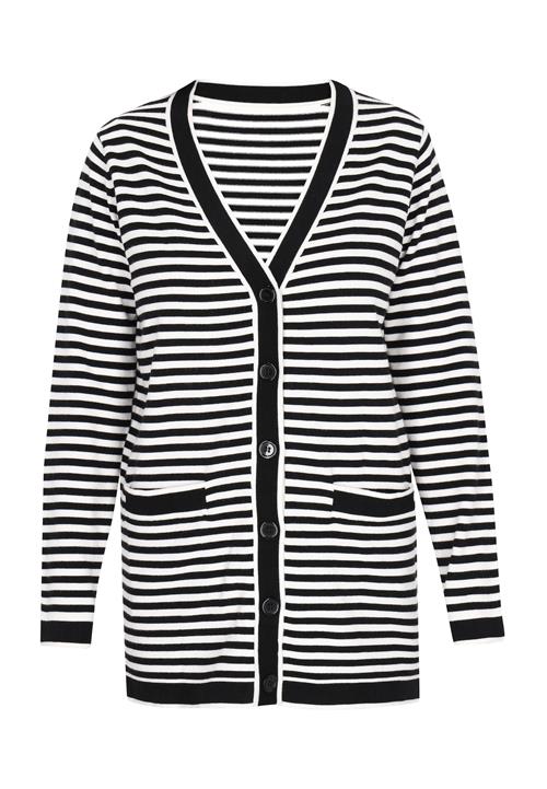 usha BLUE LABEL Cardigan  sort / hvid