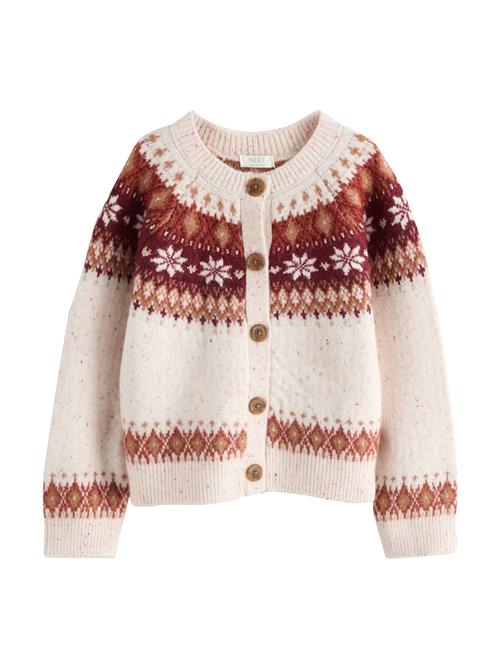 Next Cardigan  ecru / bordeaux / rustrød