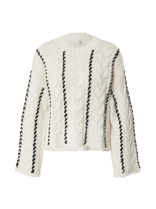 ONLY Pullover 'ONLTESSA'  ecru / sort