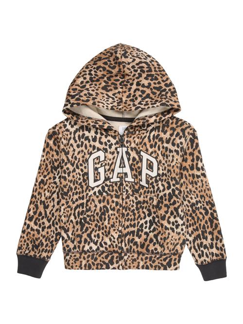 GAP Sweatjakke 'HERITAGE'  brun / cappuccino / sort