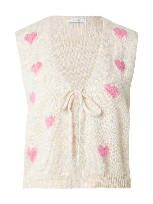 Se Hailys Strikvest 'Vi44ola'  beige / pink ved About You