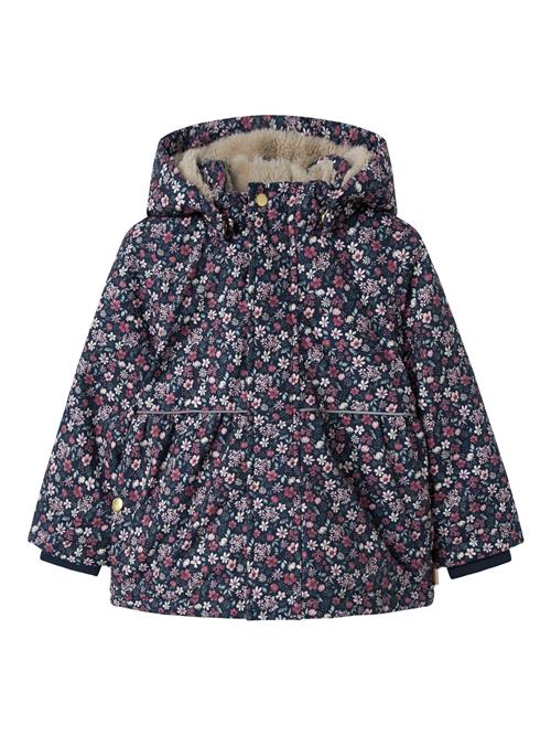 Se NAME IT Jakke Snow05 Blomster Dark Sapphire hos SmartKidz