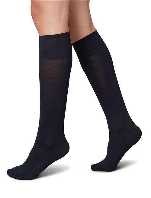Ingrid Premium Knee-High 60D Swedish Stockings Black