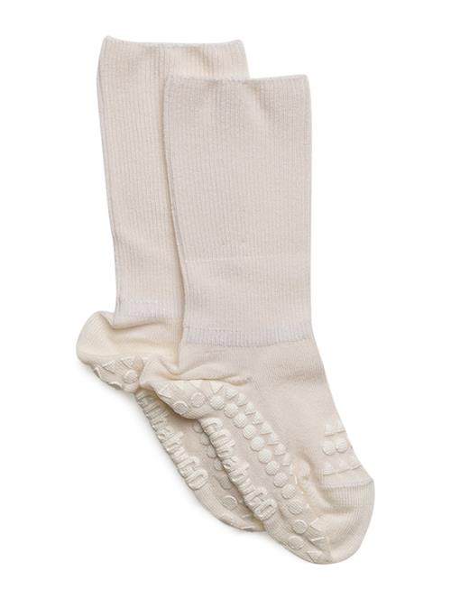 Non-Slip Socks - Bamboo GoBabyGo Cream