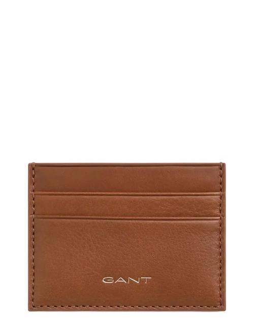 Leather Card Holder GANT Brown