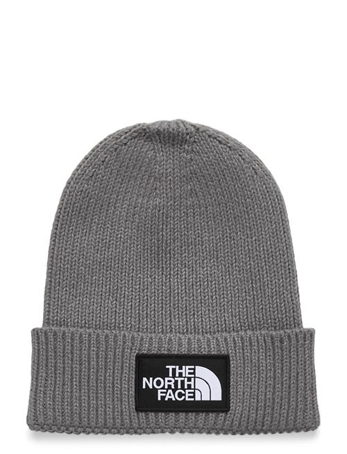 Kids Tnf Logo Box Cuffed Beanie The North Face Grey