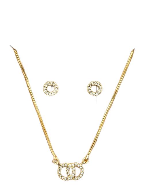 Harlan Gift Set, Necklace & Earrings, Gold-Plated Pilgrim Gold
