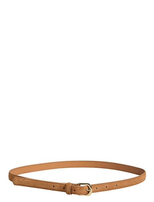 Pcline Suede Jeans Belt Kca Pieces Brown