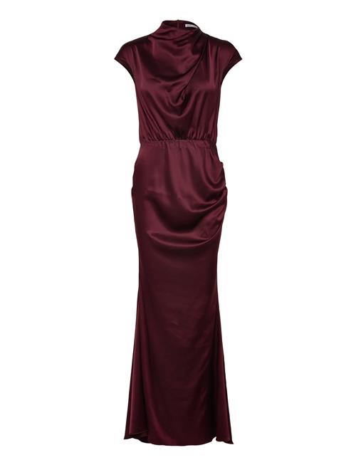 Myra Satin Dress Ahlvar Gallery Burgundy