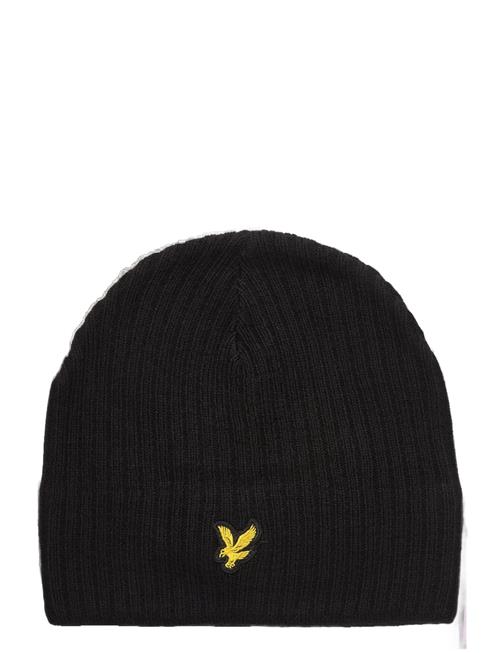 Knitted Ribbed Beanie Lyle & Scott Black