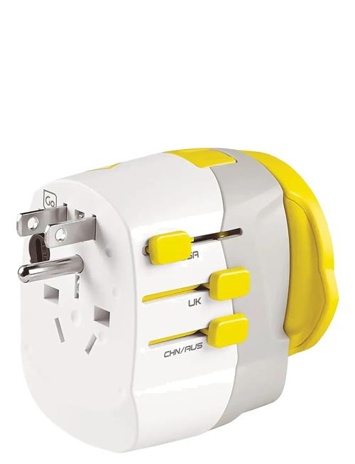 Worldwide Adaptor + Usb Go Travel White