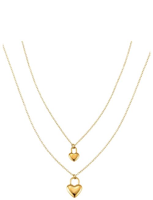 Heart Locker Necklace Gold By Jolima Gold
