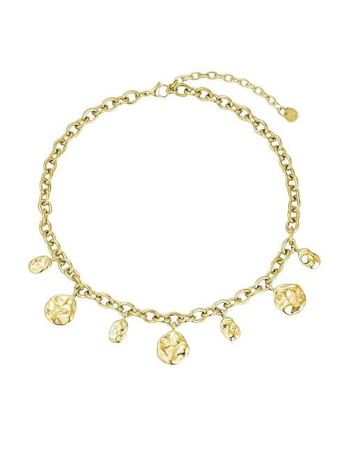 Kaia Charm Necklace Gold Bud To Rose Gold