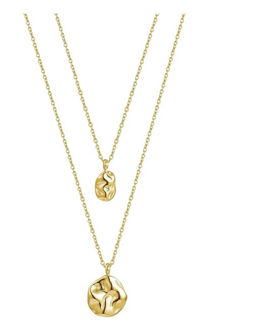 Kaia Duo Necklace Gold Bud To Rose Gold