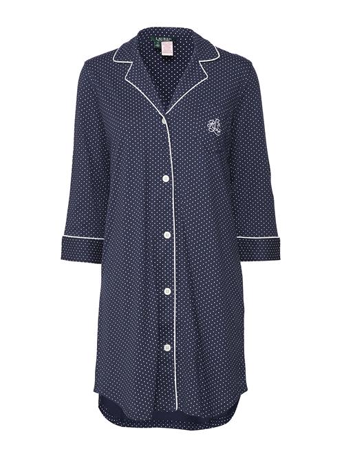 Lrl Heritage 3/4 Sl Classic Notch Sleeps Lauren Ralph Lauren Homewear Blue
