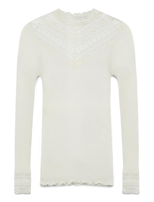 Silk T-Shirt W/ Lace Rosemunde Cream