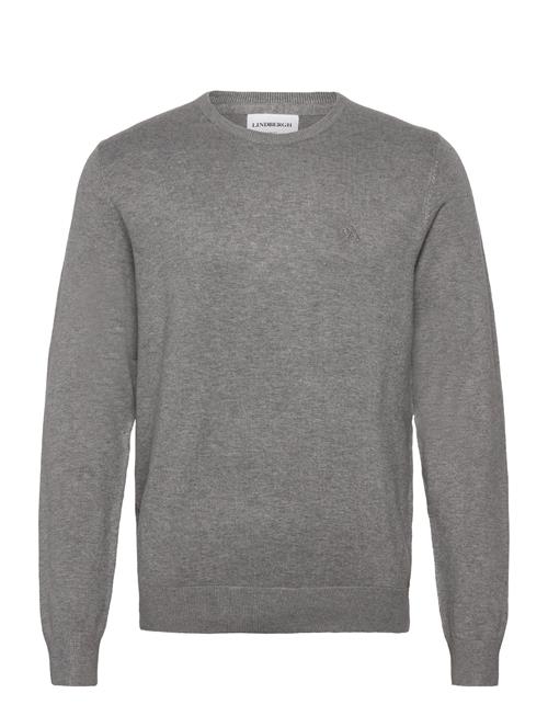 Ecovero L/S O-Neck Knit Lindbergh Grey