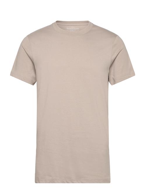 Crew-Neck Cotton Bread & Boxers Beige