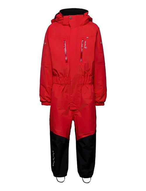 Penguin Snowsuit Kids Teal ISBJÖRN Of Sweden Red
