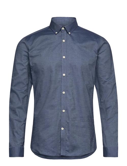 Yarn Dyed Oxford Superflex Shirt L/ Lindbergh Blue