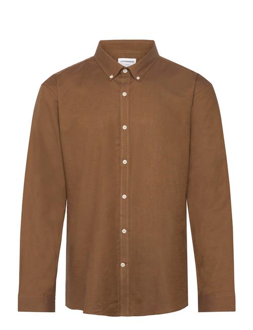 Yarn Dyed Oxford Superflex Shirt Lindbergh Brown