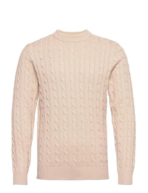Slhryan Structure Crew Neck Selected Beige