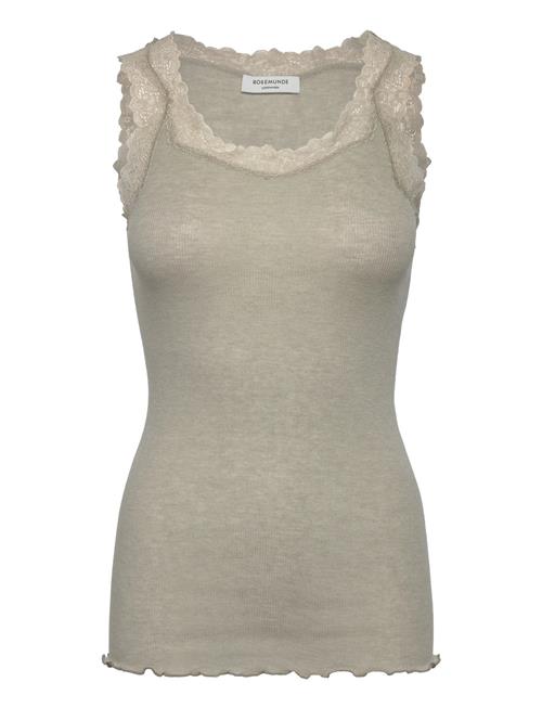 Rwburlington Wool Sl Lace Top Rosemunde Khaki
