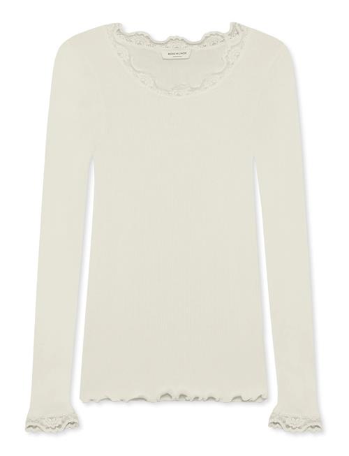 Silk T-Shirt W/ Lace Rosemunde White