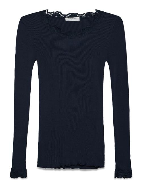 Silk T-Shirt W/ Lace Rosemunde Navy