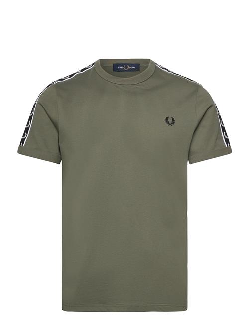 Contrast Tape Ringer Tee Fred Perry Green
