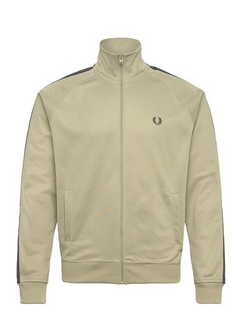 Contrast Tape Trk Jkt Fred Perry Green