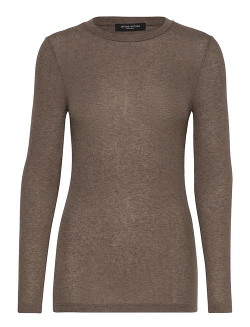 Angelabb Ls T-Shirt Bruuns Bazaar Brown