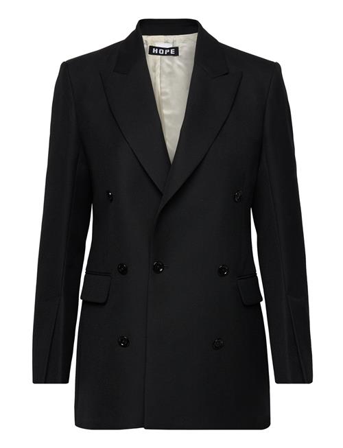 Built Up Double Breasted Blazer Hope Black
