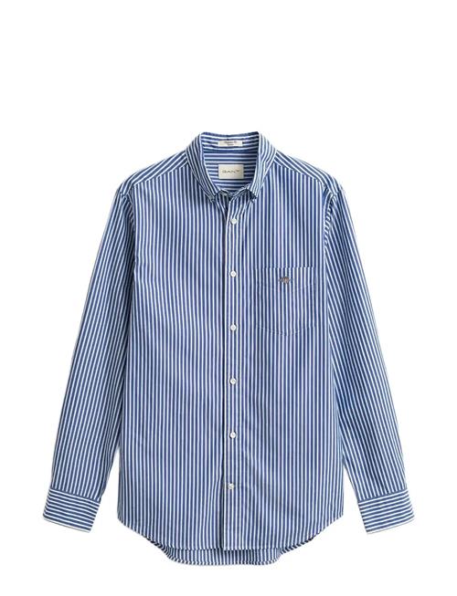 Reg Classic Poplin Stripe Shirt GANT Blue