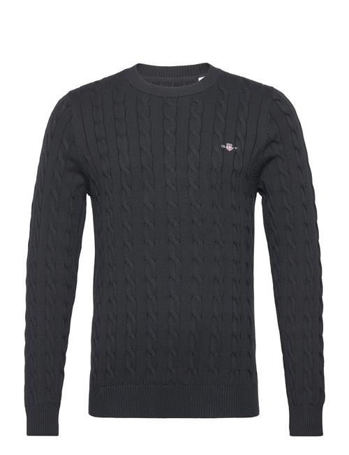 Cotton Cable C-Neck GANT Black