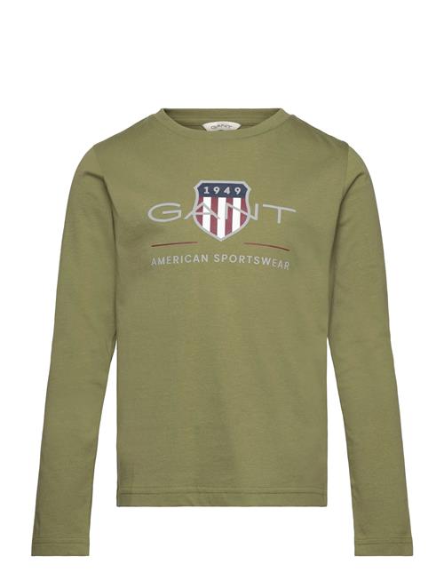 Archive Shield Ls T-Shirt GANT Khaki