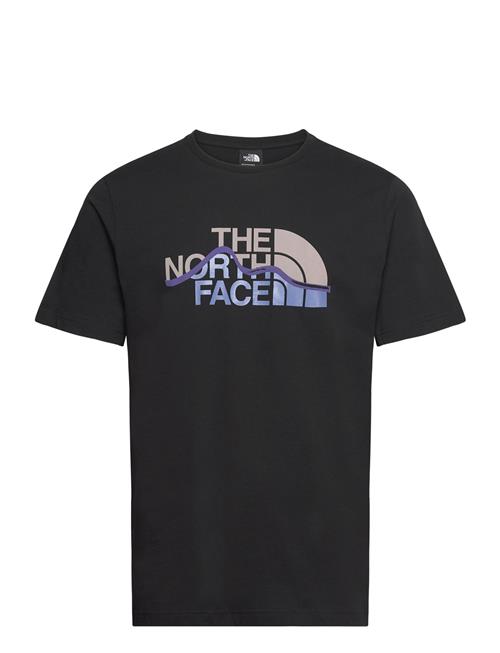 M Ss Mountain Line Tee The North Face Black