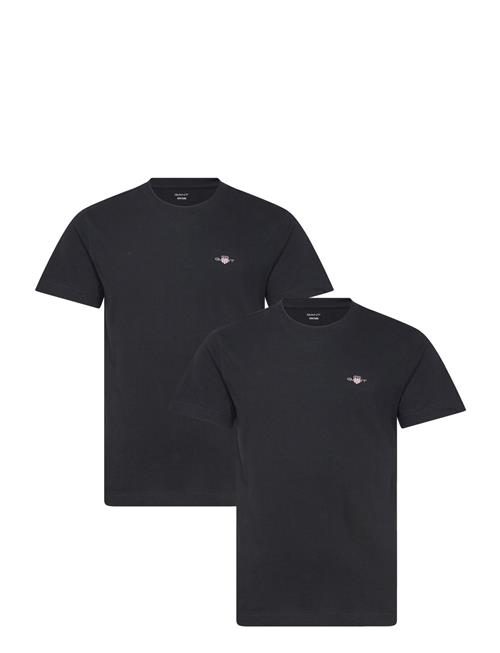 C-Neck T-Shirt 2-Pack GANT Black