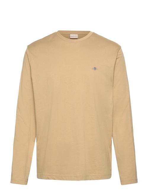 Reg Shield Ls T-Shirt GANT Yellow
